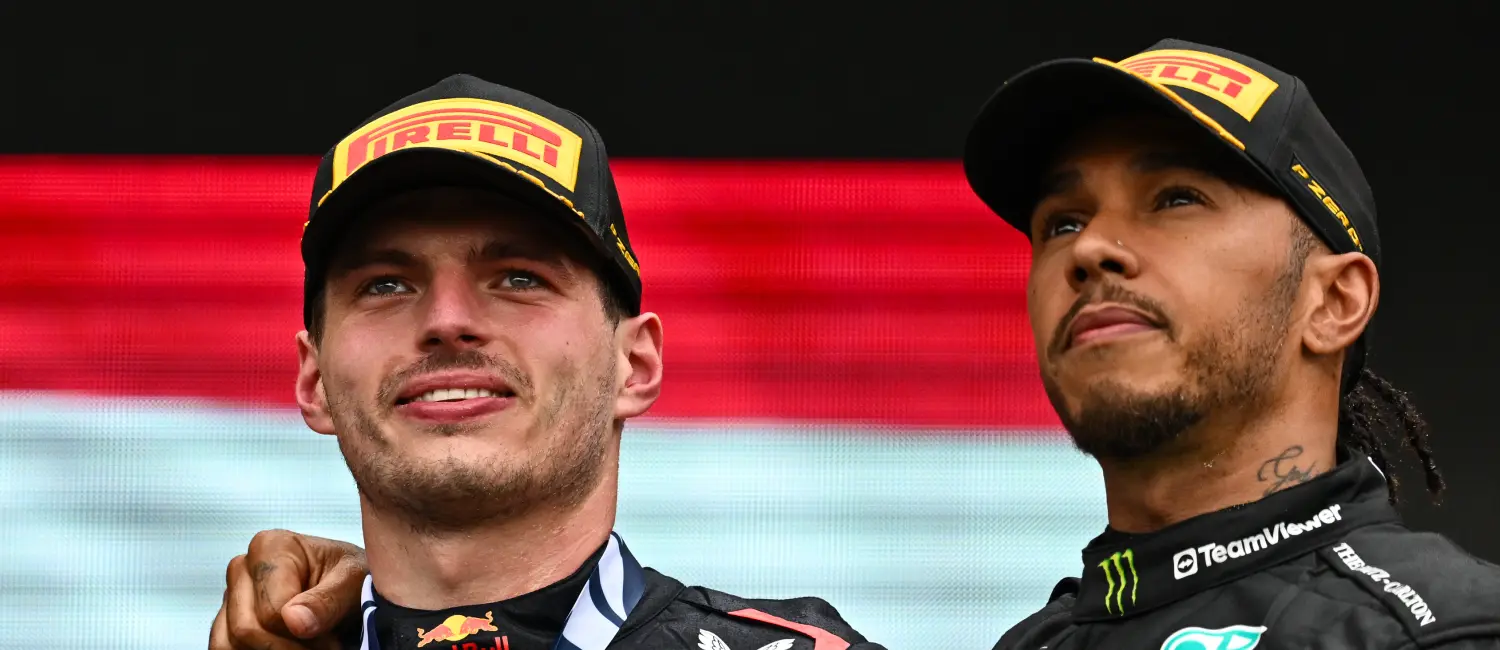 Max Verstappen i Lewis Hamilton / © Getty Images / Red Bull Content Pool