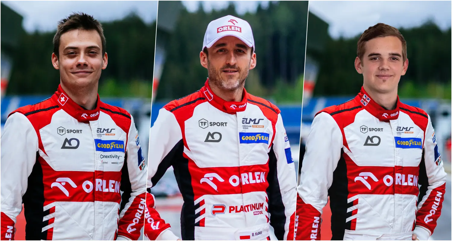 Louis Deletraz, Robert Kubica i Jonny Edgar - Orlen Team AO by TF / © Orlen Team AO by TF