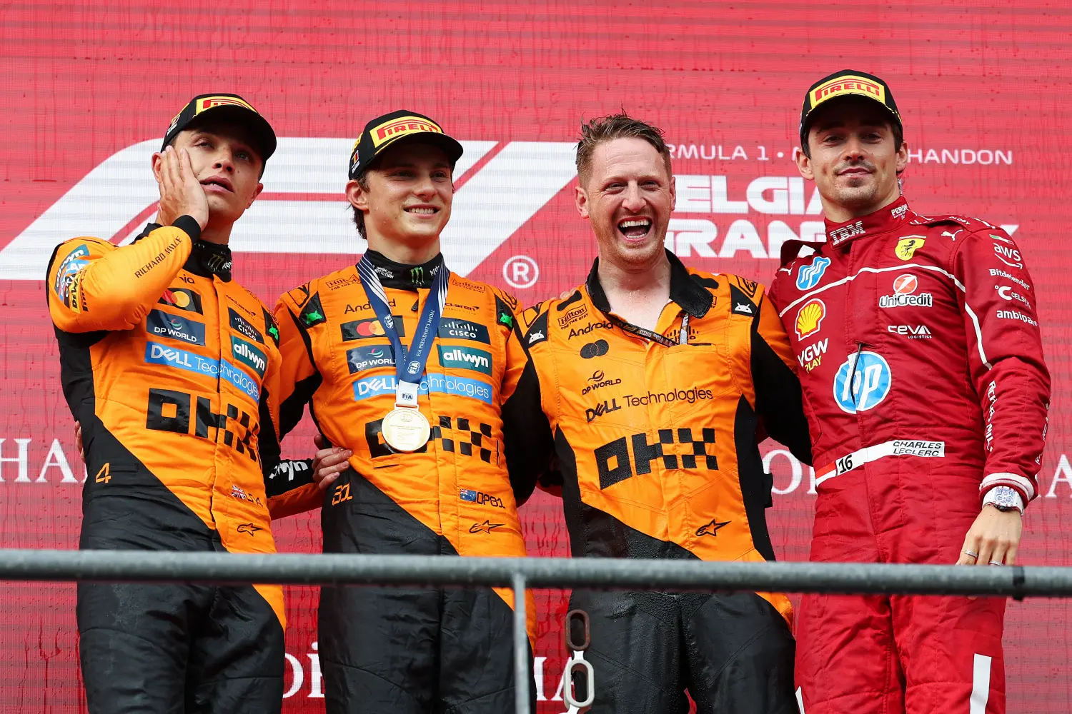 Podium Grand Prix Belgii 2025 / © Pirelli Motorsport