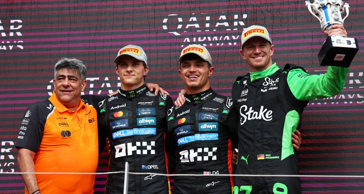 Podium Grand Prix Wielkiej Brytanii 2025 / © Sauber Motorsport AG